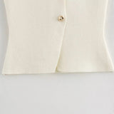 Women's Button Front Tailored Vest