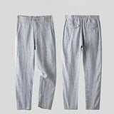 Men's Two-Piece Linen Blend Suit Set