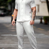 Men’s Linen Lounge Set