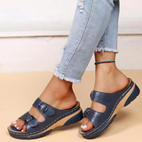 Women's Double Buckle Platform Sandals