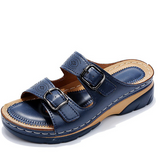Women's Double Buckle Platform Sandals