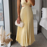 Ladies’ V-Neck Maxi Dress