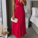 Ladies’ V-Neck Maxi Dress
