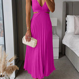 Ladies’ V-Neck Maxi Dress