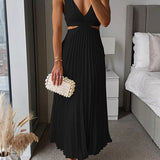 Ladies’ V-Neck Maxi Dress