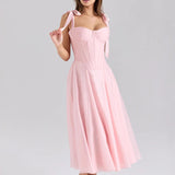 Women’s Blush Pink Midi Dress