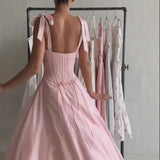 Women’s Blush Pink Midi Dress