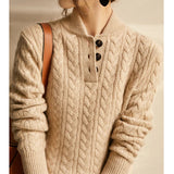 Women's Grey Cashmere Autumn Jumper
