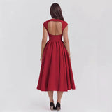 Women's Sleeveless Fit and Flare Midi Dress