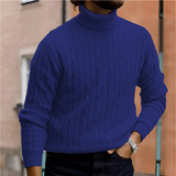 Men's Classic Turtleneck Cotton Knit Sweater
