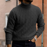 Men's Classic Turtleneck Cotton Knit Sweater