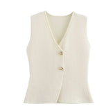 Women's Button Front Tailored Vest