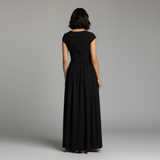 Women's Short Sleeve Maxi Dress