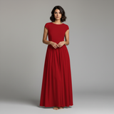 Women's Short Sleeve Maxi Dress