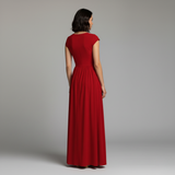 Women's Short Sleeve Maxi Dress