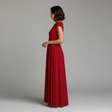Women's Short Sleeve Maxi Dress