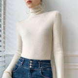 Women's Ribbed Turtleneck Knit Sweater, Long Sleeves