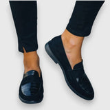 Ladies’ Croc-Effect Penny Loafers