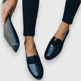 Ladies’ Croc-Effect Penny Loafers