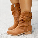 Women's Slouch Mid Calf Ankle Boots
