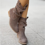 Women's Slouch Mid Calf Ankle Boots