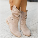 Women's Slouch Mid Calf Ankle Boots