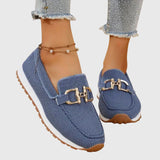 Women's Cushioned Sole Slip-On Casual Loafers