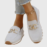 Women's Cushioned Sole Slip-On Casual Loafers