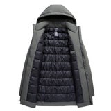 Men's Water-Resistant Hooded Winter Jacket, Slim Fit
