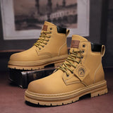 Lace-Up Outdoor Boots with Lined Interior