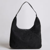 Suede Slouchy Hobo Shoulder Bag
