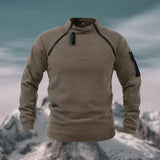 Men's Outdoor Fleece Sweater with Half Zip