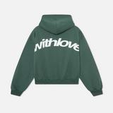 Oversized Hooded Sweatshirt with Back Print