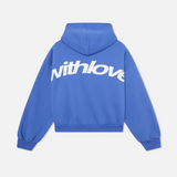 Oversized Hooded Sweatshirt with Back Print
