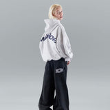 Oversized Hooded Sweatshirt with Back Print