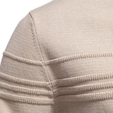 Men's Knitted Slim Fit Cotton Blend Pullover