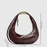 Slouchy Crescent Hobo Shoulder Bag