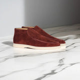 Men's Calf Suede Loafers with Leather Insole