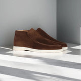 Men's Calf Suede Loafers with Leather Insole