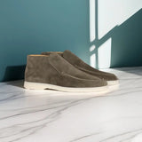 Men's Calf Suede Loafers with Leather Insole