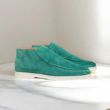 Men's Calf Suede Loafers with Leather Insole