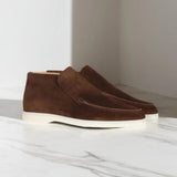 Men's Calf Suede Loafers with Leather Insole