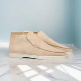 Men's Calf Suede Loafers with Leather Insole