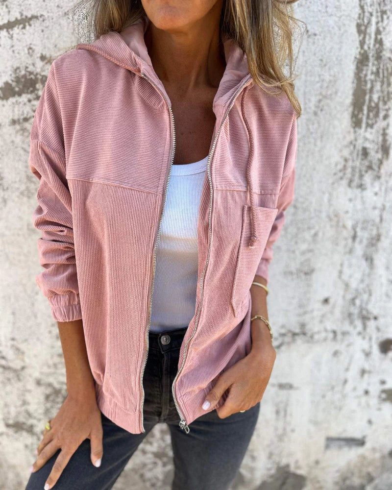 Women’s Corduroy Hooded Jacket
