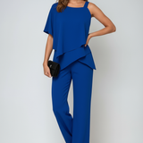 Women's Cap Sleeve Wide Leg Jumpsuit