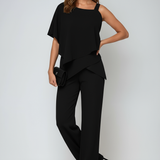 Women's Cap Sleeve Wide Leg Jumpsuit