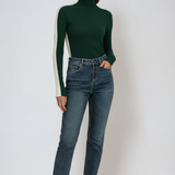 Fitted Turtleneck Long Sleeve Top