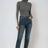 Fitted Turtleneck Long Sleeve Top