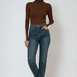 Fitted Turtleneck Long Sleeve Top
