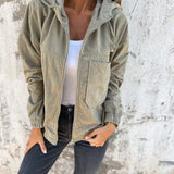 Women’s Corduroy Hooded Jacket